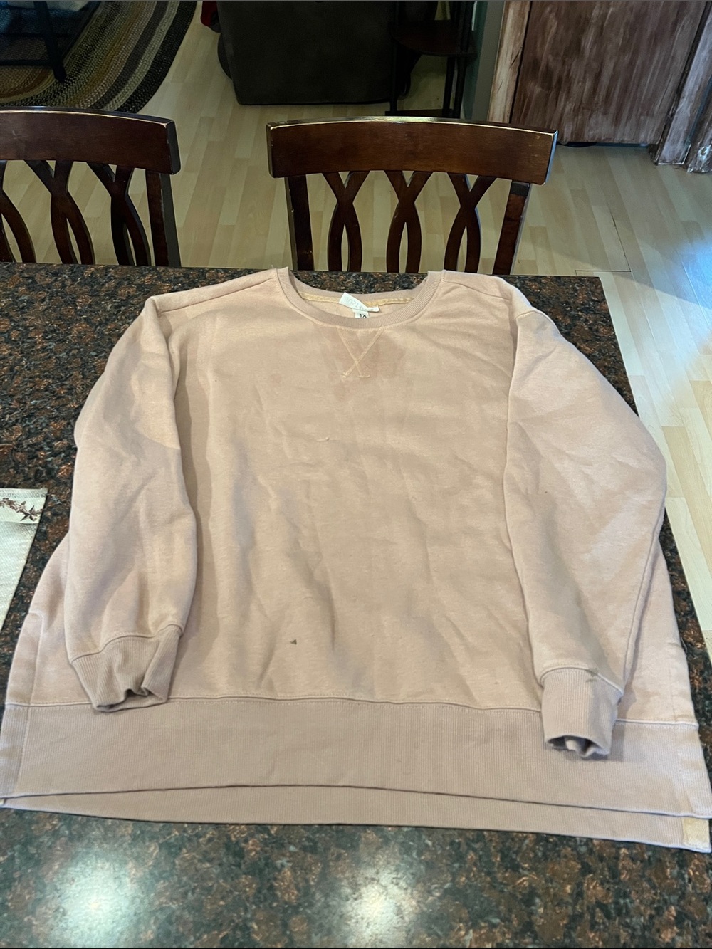 just be Men's Crewneck Sweatshirt in Dusty Mauve
